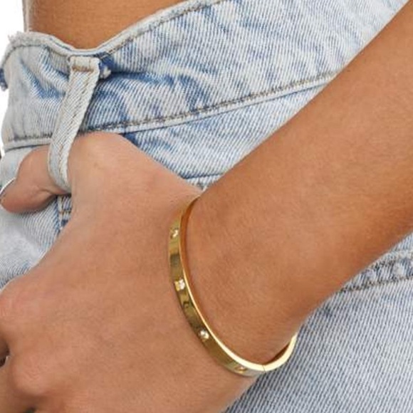 18k gold plated bangle - Picture 2 of 2